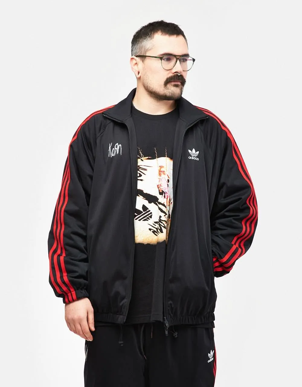 adidas x Korn Reversible Track Top - Black/Red-Multi