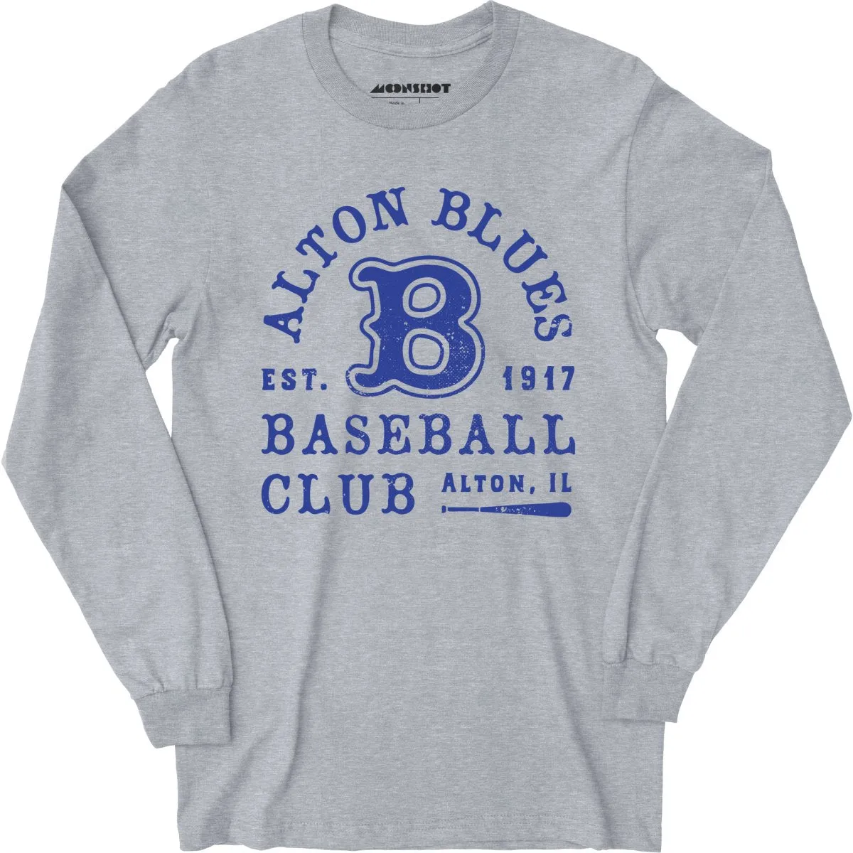 Alton Blues - Illinois - Vintage Defunct Baseball Teams - Long Sleeve T-Shirt