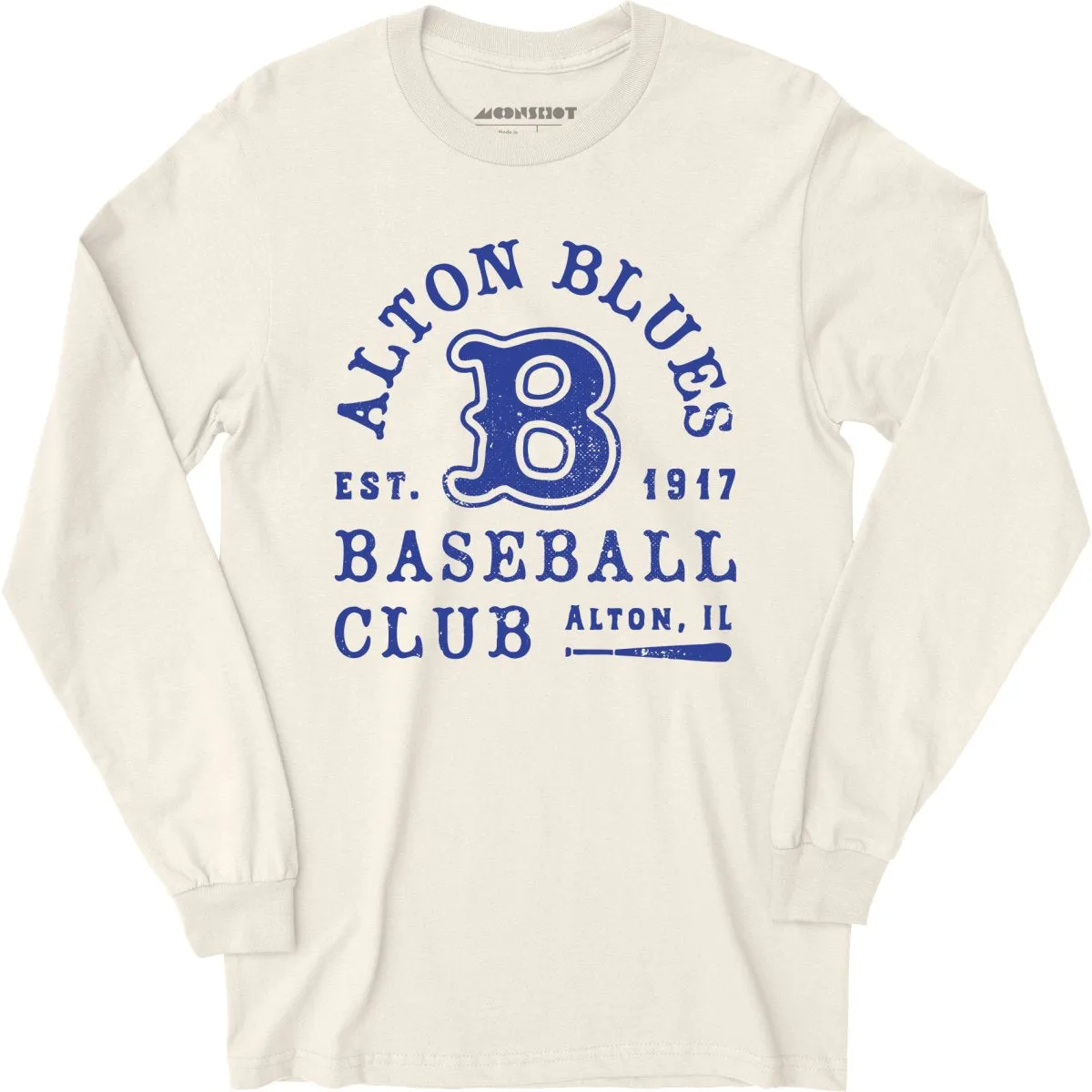 Alton Blues - Illinois - Vintage Defunct Baseball Teams - Long Sleeve T-Shirt