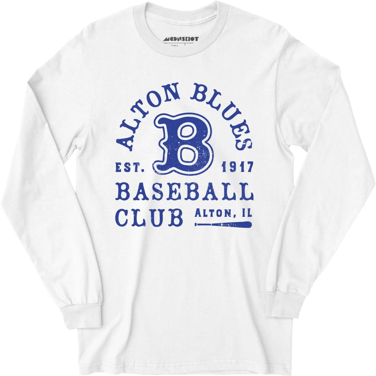 Alton Blues - Illinois - Vintage Defunct Baseball Teams - Long Sleeve T-Shirt