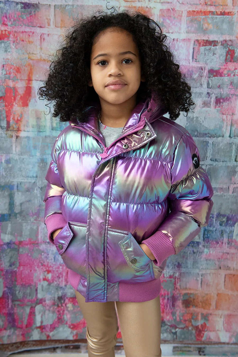 Appaman Puffy Kids Coat - Code Pink