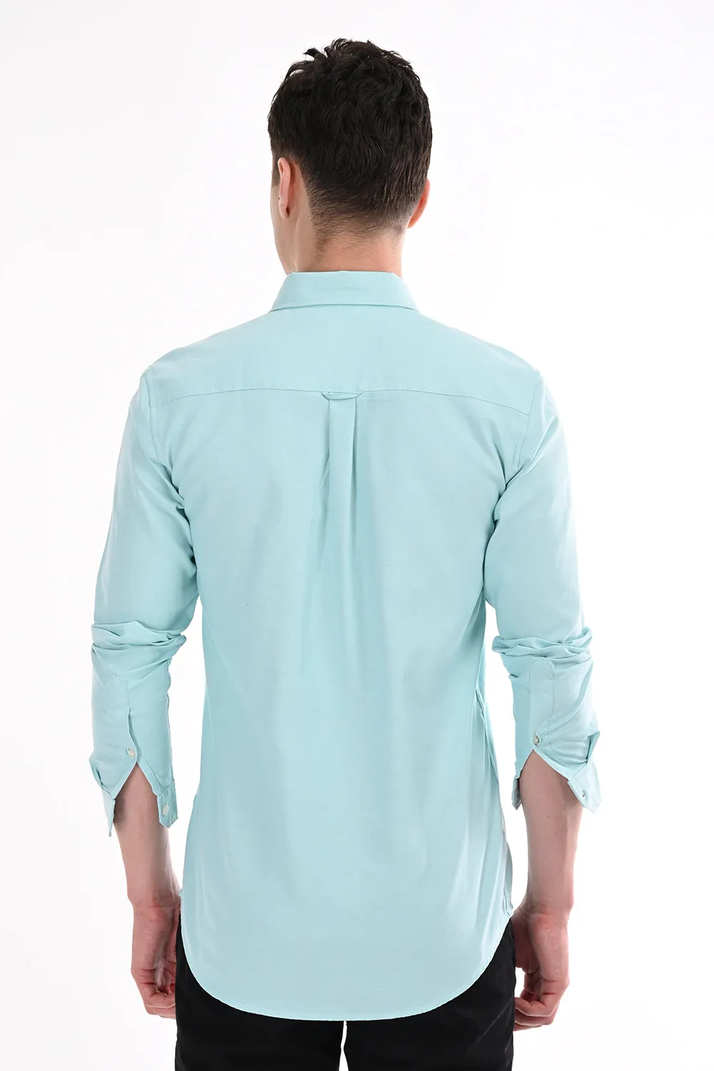 Aqua New Age Oxford Semi Formal Shirt