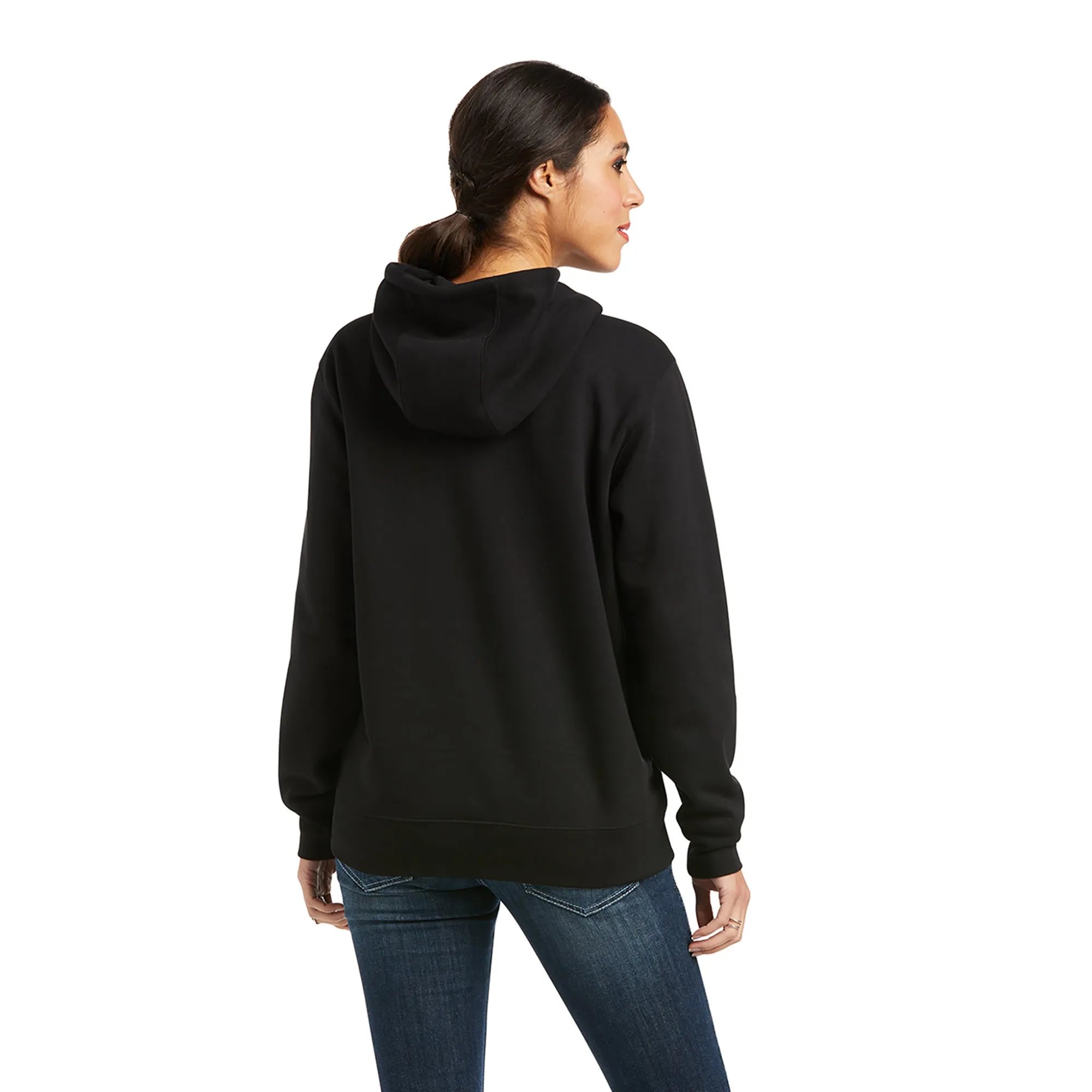 Ariat® Women's REAL™ Black Chest Logo Hoodie 10037576