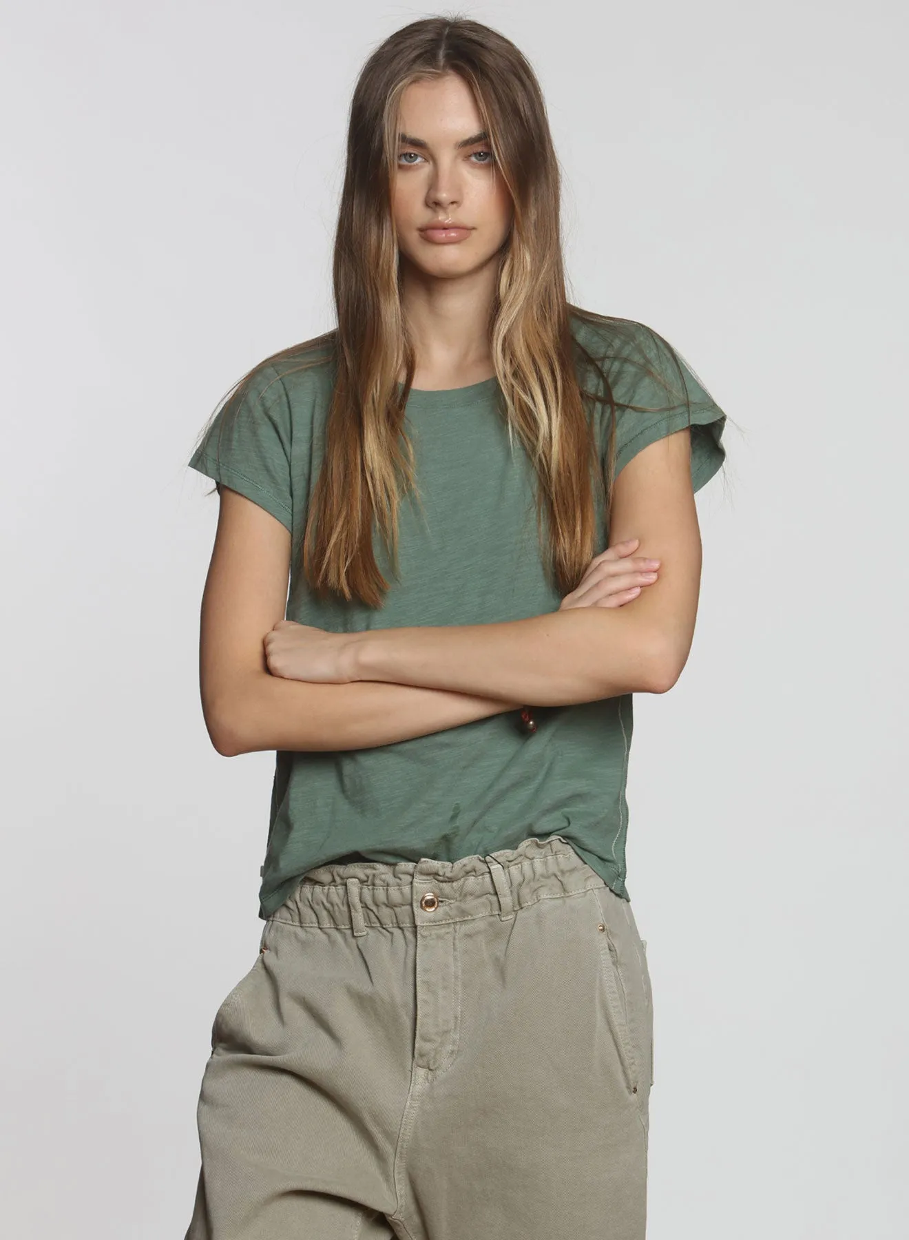 Ava Classic Tee - OD Green