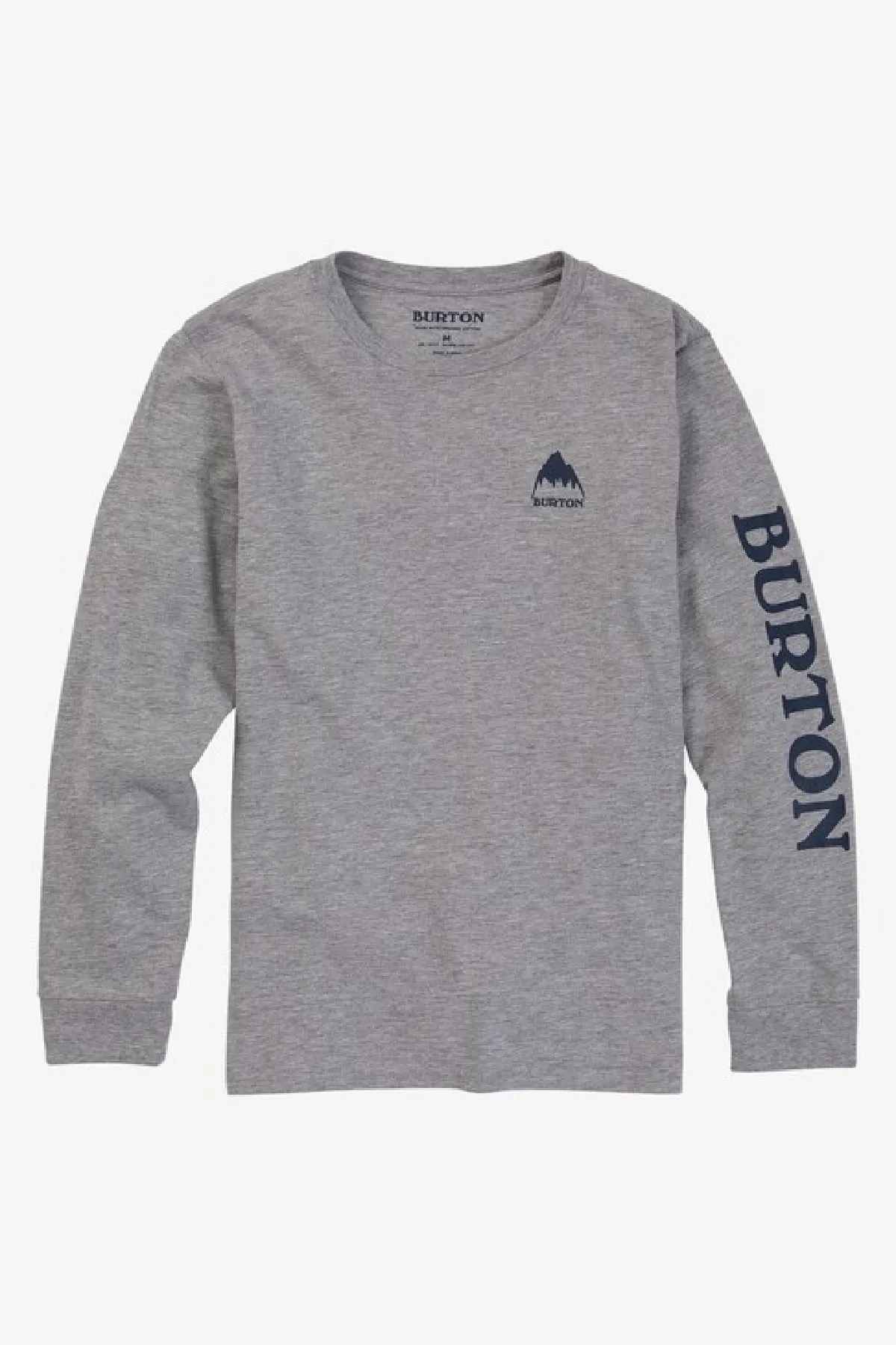 Burton Elite Long-Sleeve Kids T-Shirt - Gray Heather