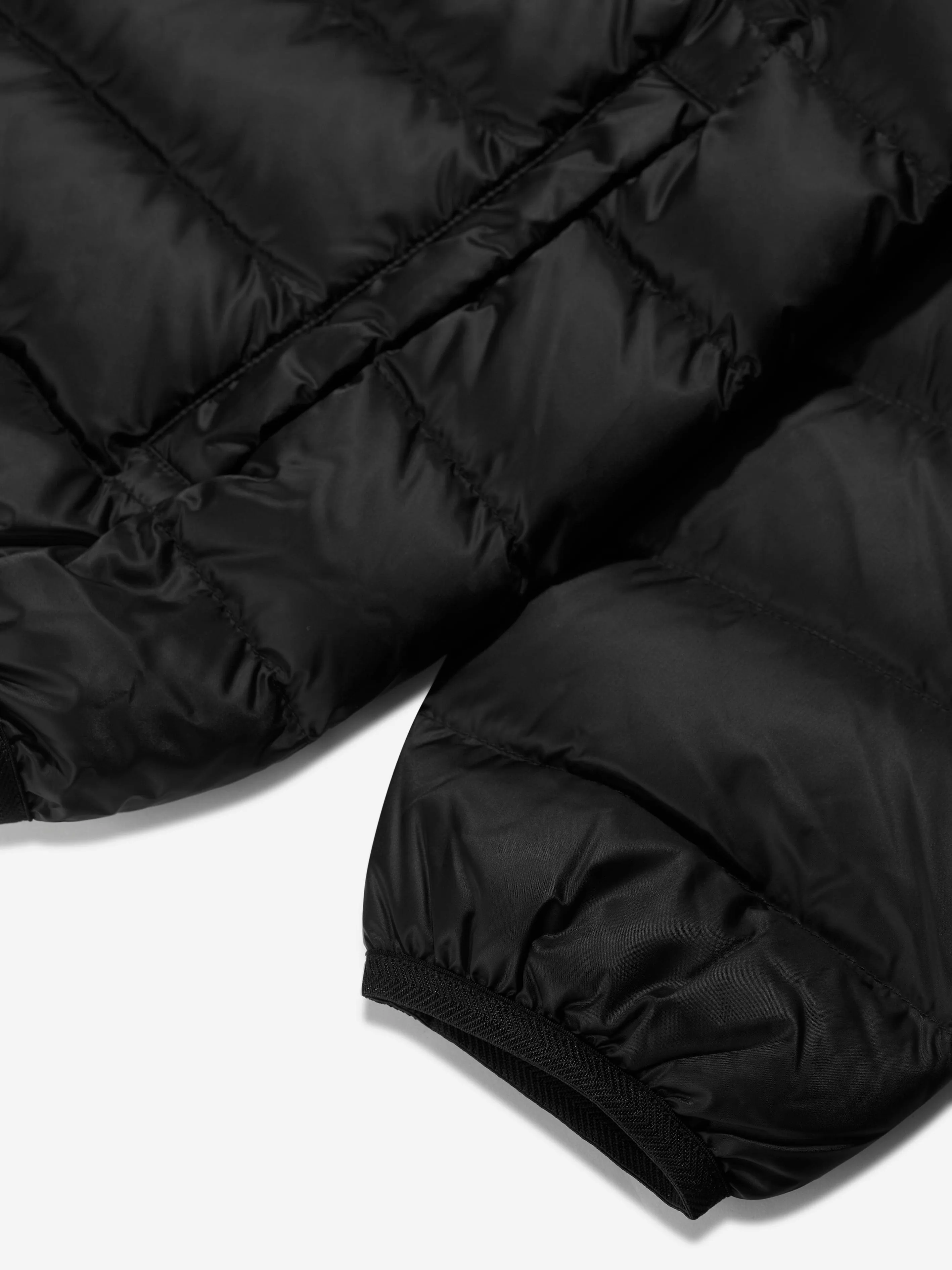 Calvin Klein Boys Down Padded Logo Jacket in Black