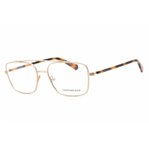 Calvin Klein Jeans Unisex Eyeglasses - Matte Light Gold Metal Frame | CKJ19309 716