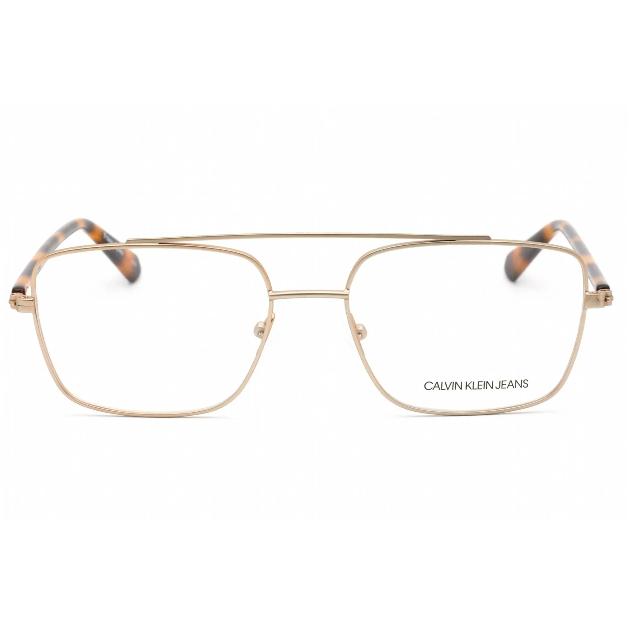 Calvin Klein Jeans Unisex Eyeglasses - Matte Light Gold Metal Frame | CKJ19309 716