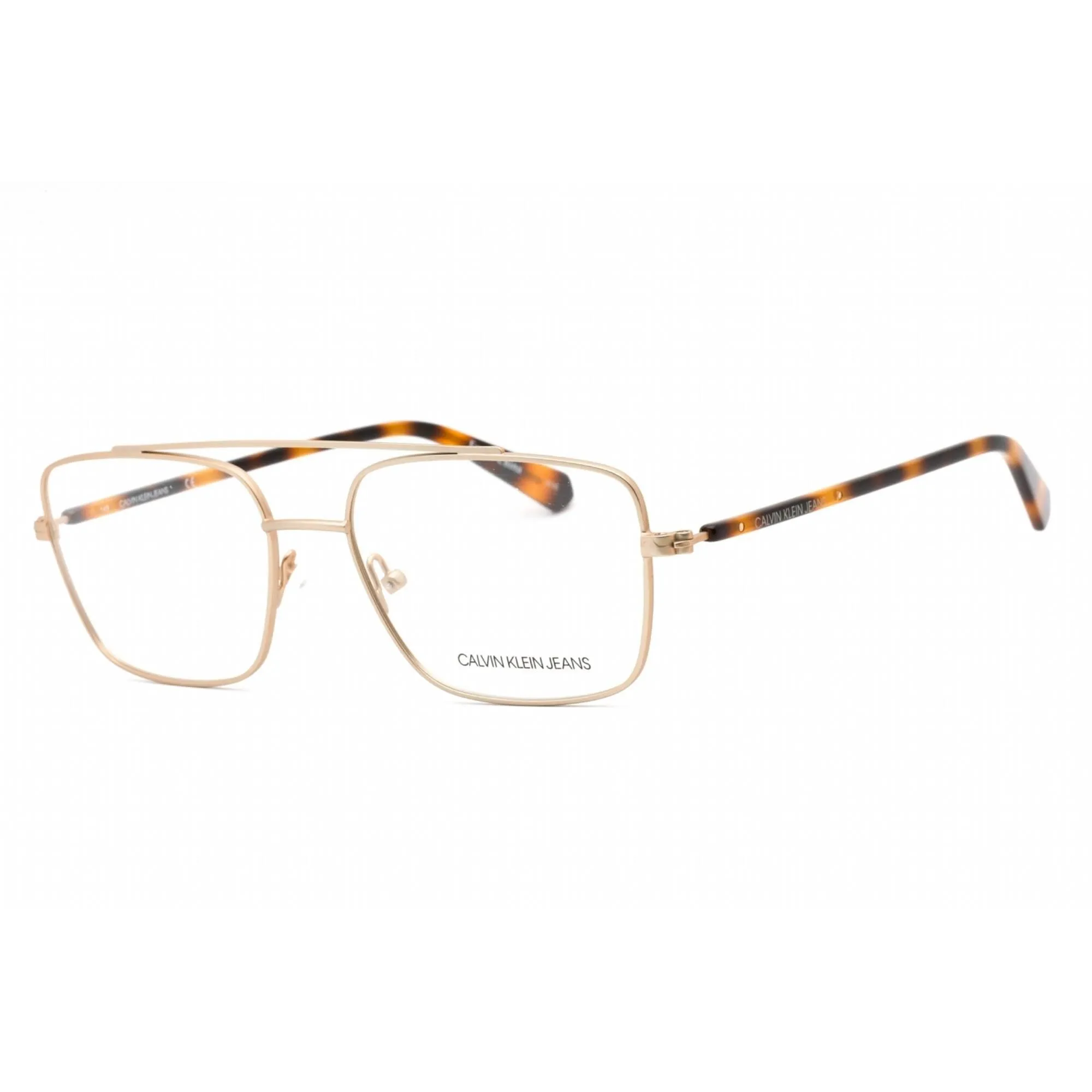 Calvin Klein Jeans Unisex Eyeglasses - Matte Light Gold Metal Frame | CKJ19309 716