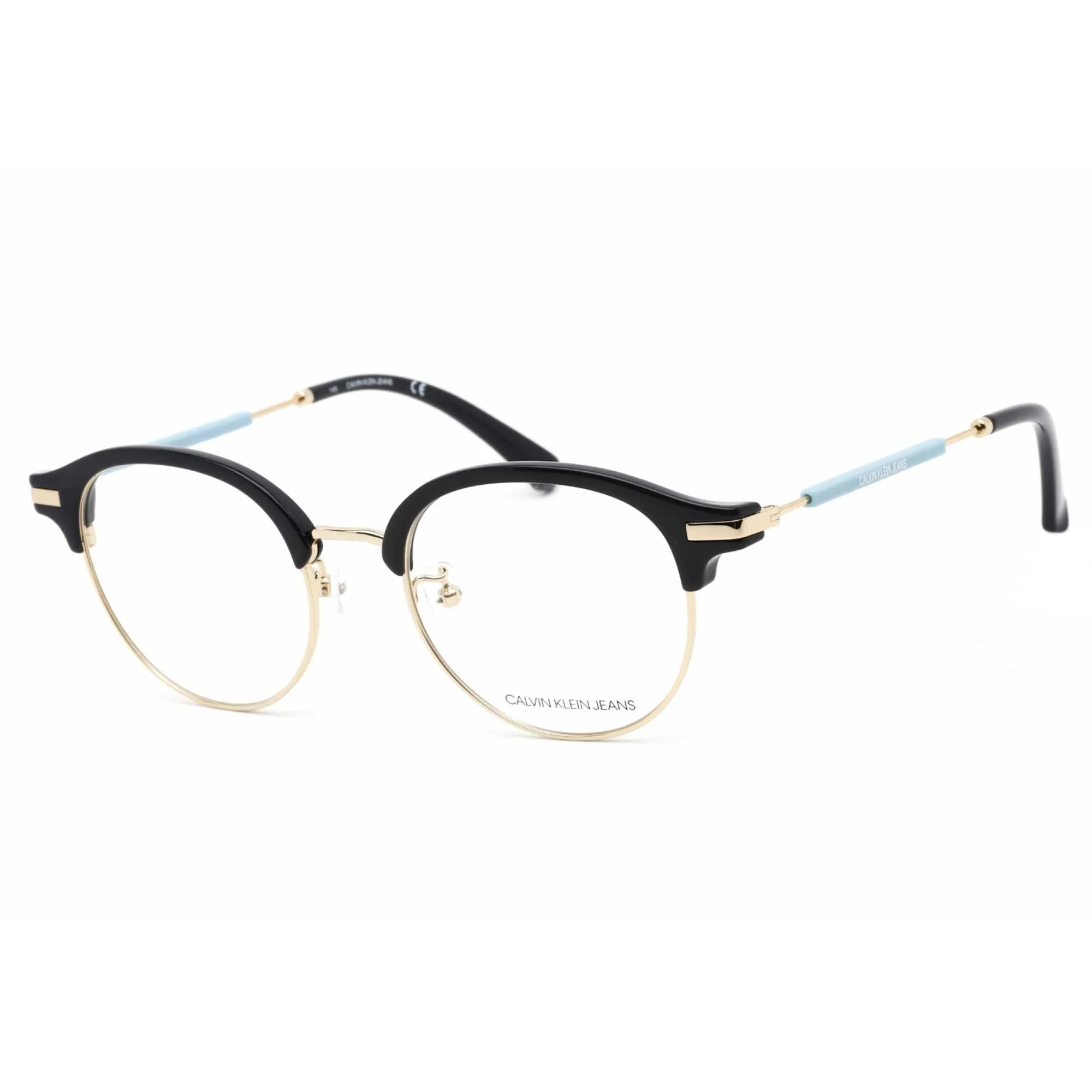 Calvin Klein Jeans Unisex Eyeglasses - Navy Round Plastic/Metal Frame | CKJ19706A 405