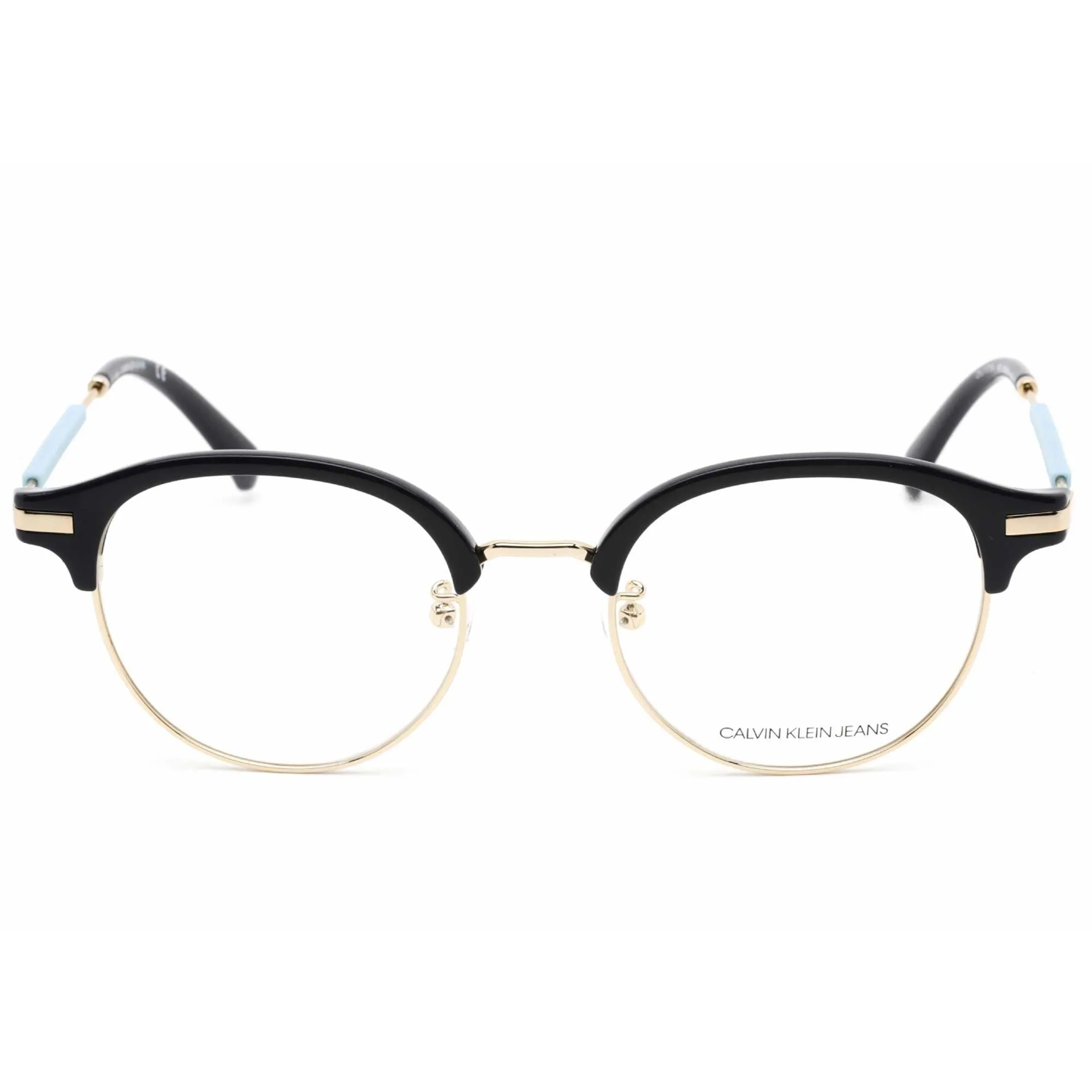 Calvin Klein Jeans Unisex Eyeglasses - Navy Round Plastic/Metal Frame | CKJ19706A 405