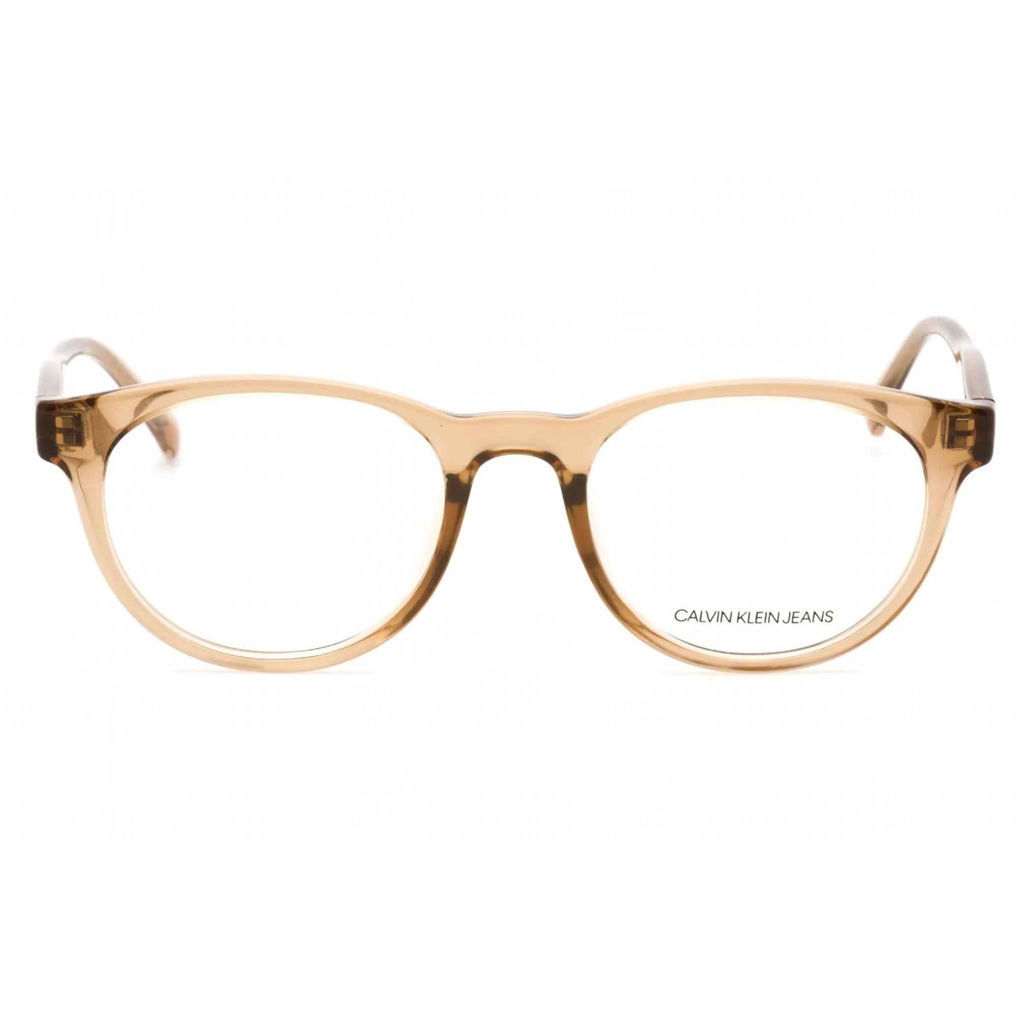 Calvin Klein Jeans Women's Eyeglasses - Crystal Taupe Round Shape Frame | CKJ19506 273