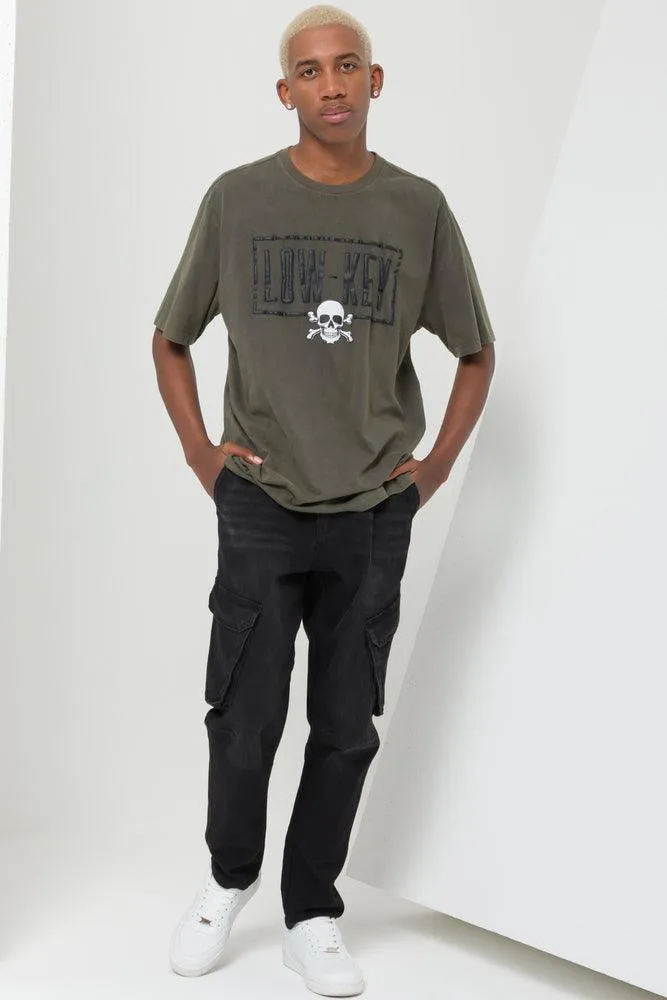 Cargo Skinny Jean Black