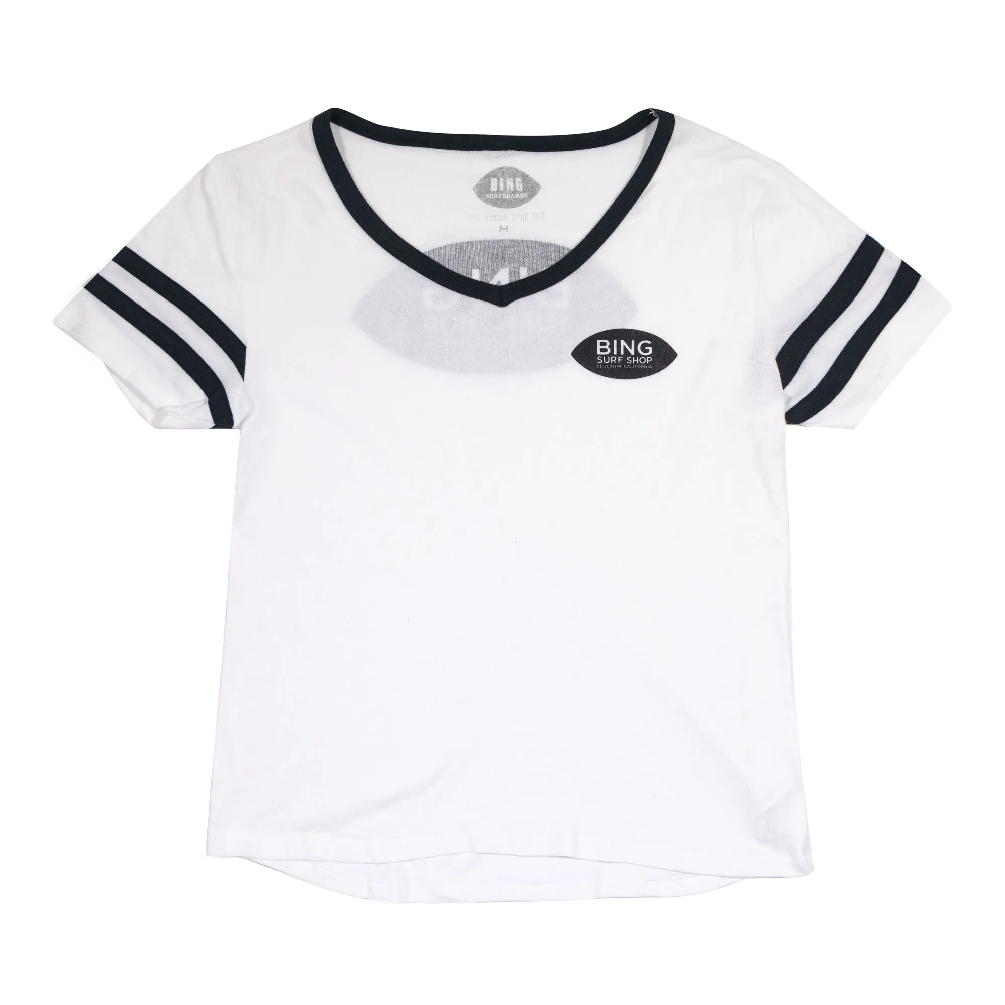 CLASSIC ENCINITAS WOMEN'S VARSITY TEE SMOKE WHITE