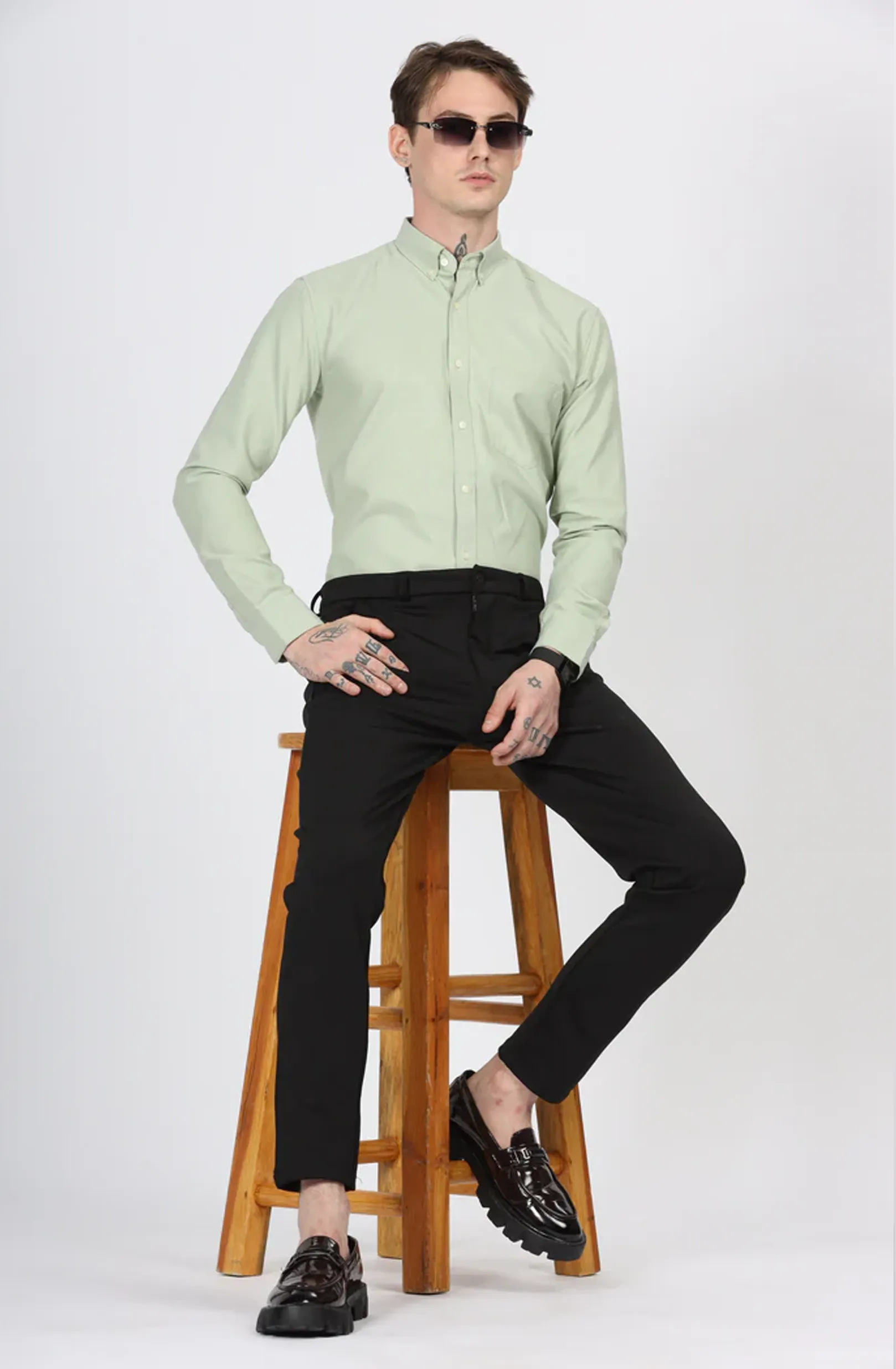 Classic Oxford Green Formal Shirt