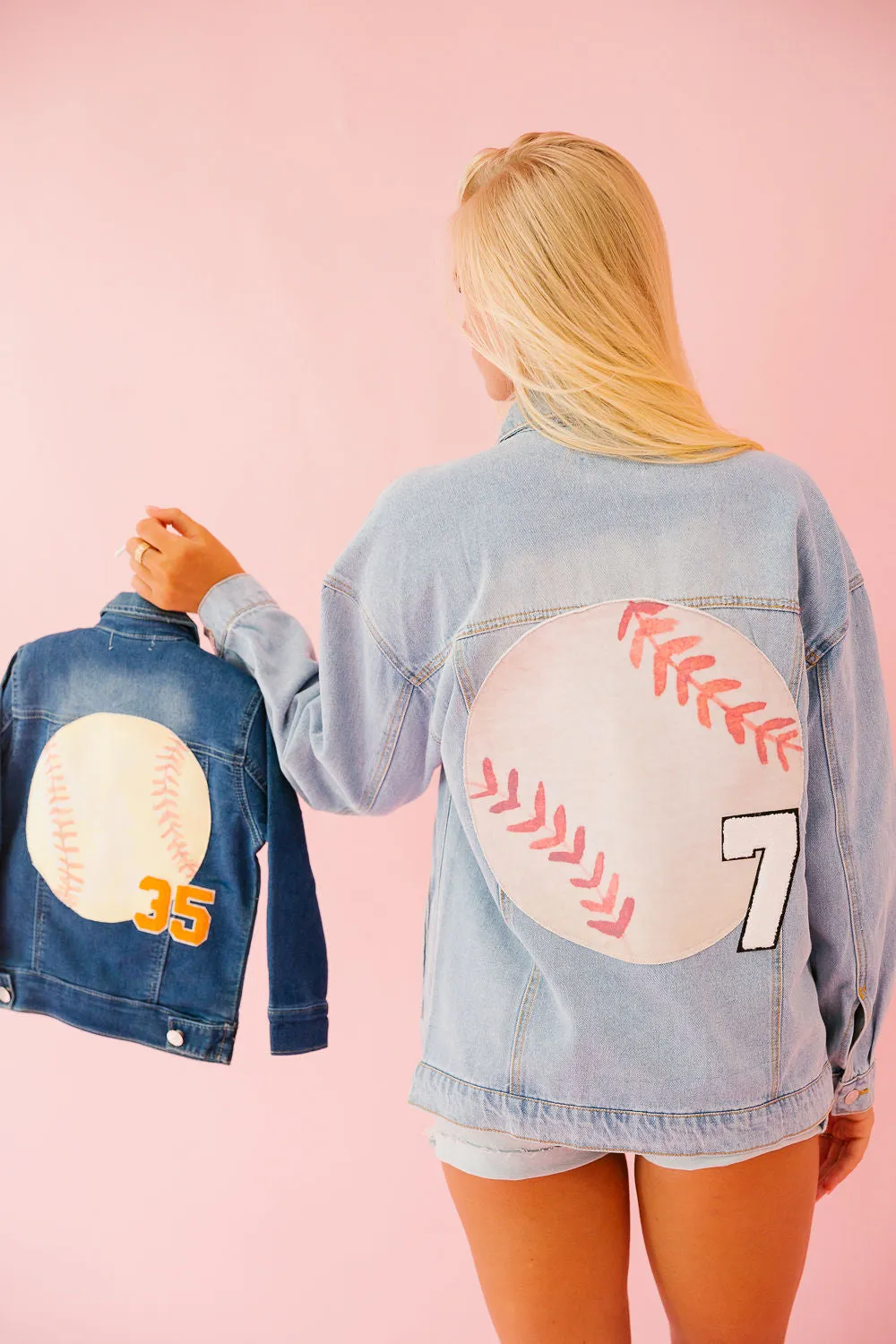 CUSTOM BASEBALL DENIM JACKET