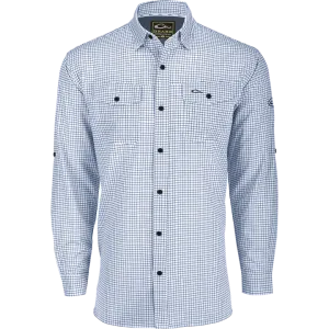 Drake Traveler's Mini Grid Button-Down Long Sleeve Shirt