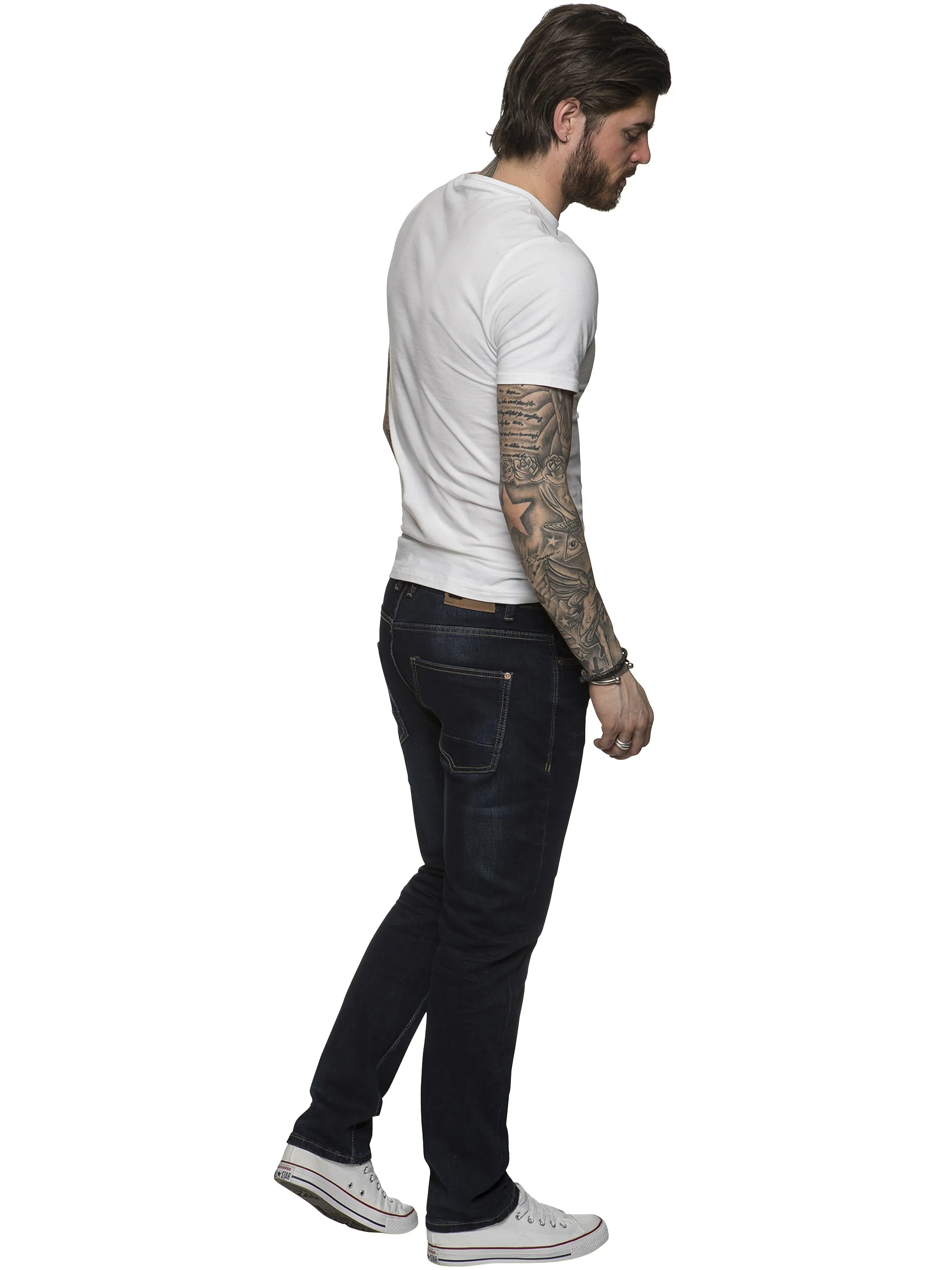 ETO | Mens Designer Tapered Fit Stretch Denim Jeans