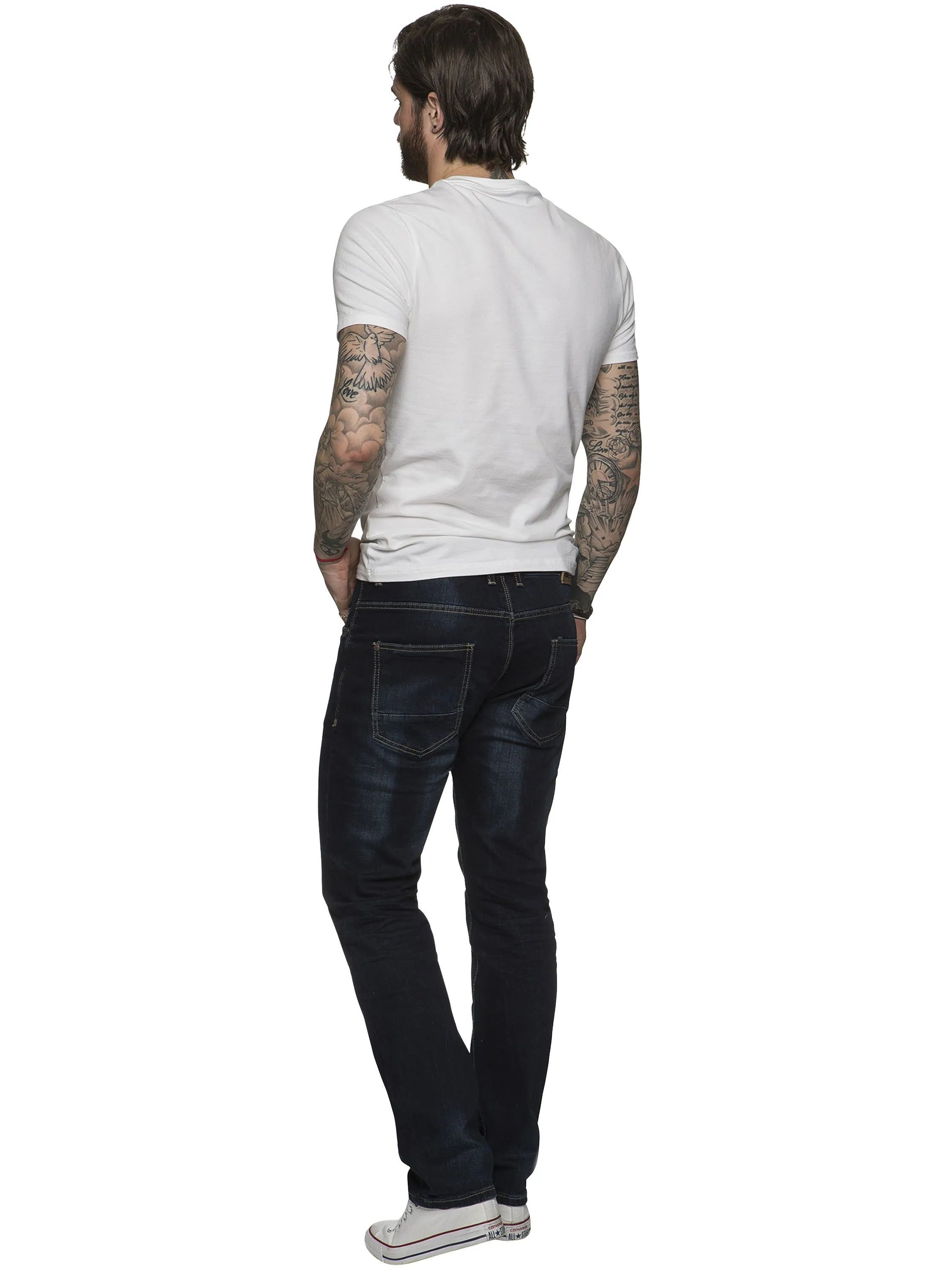 ETO | Mens Designer Tapered Fit Stretch Denim Jeans