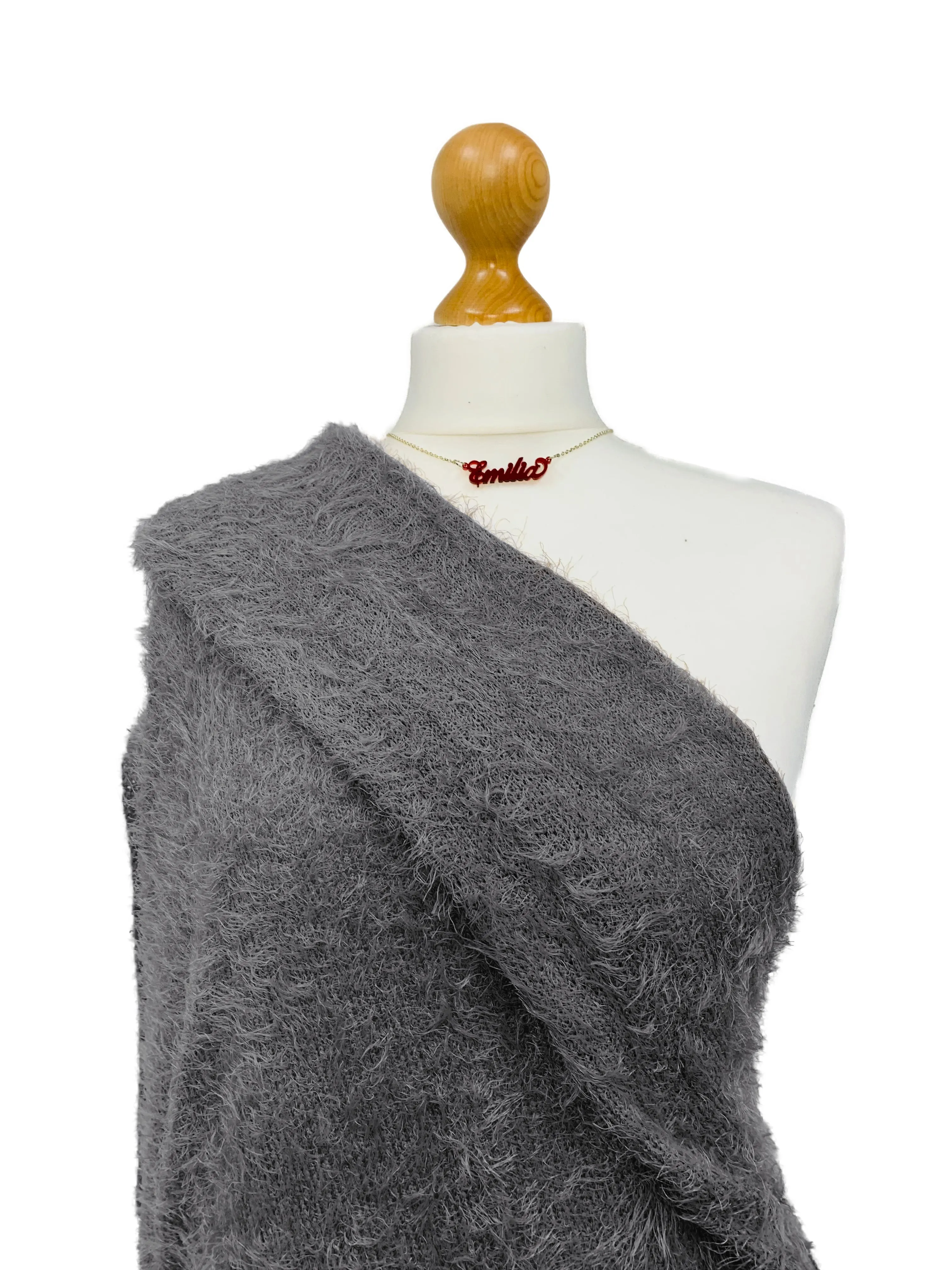 Faux Mohair Stretch Knit Fabric