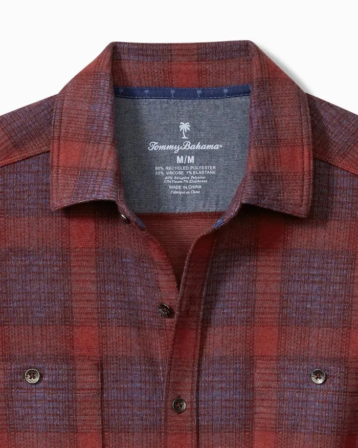 Fireside San Miguel Stretch Flannel Shirt in Rhododendron by Tommy Bahama