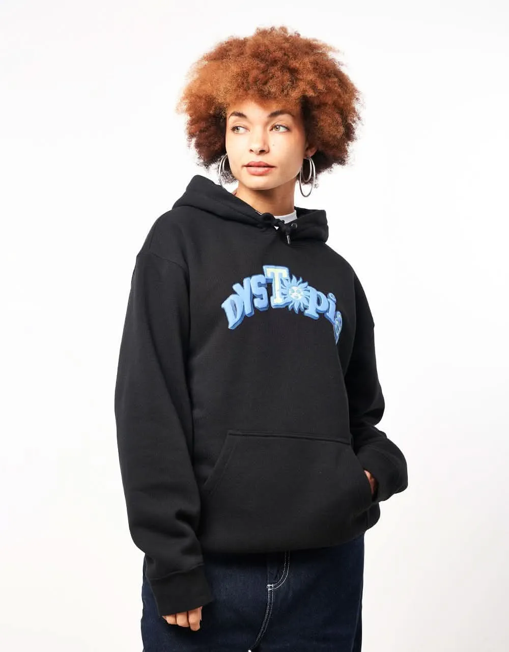 HUF Dystopia Pullover Hoodie - Black