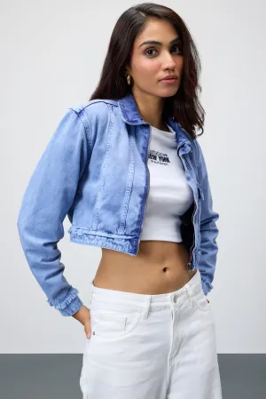 Imperial Cropped Denim Jacket