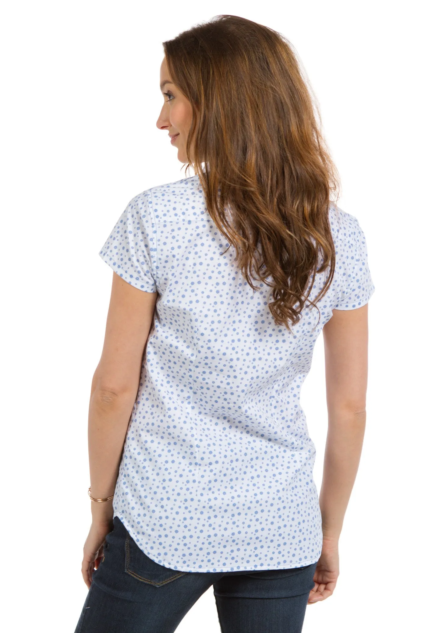 Jasmine | Women's Short Sleeve Printed Top