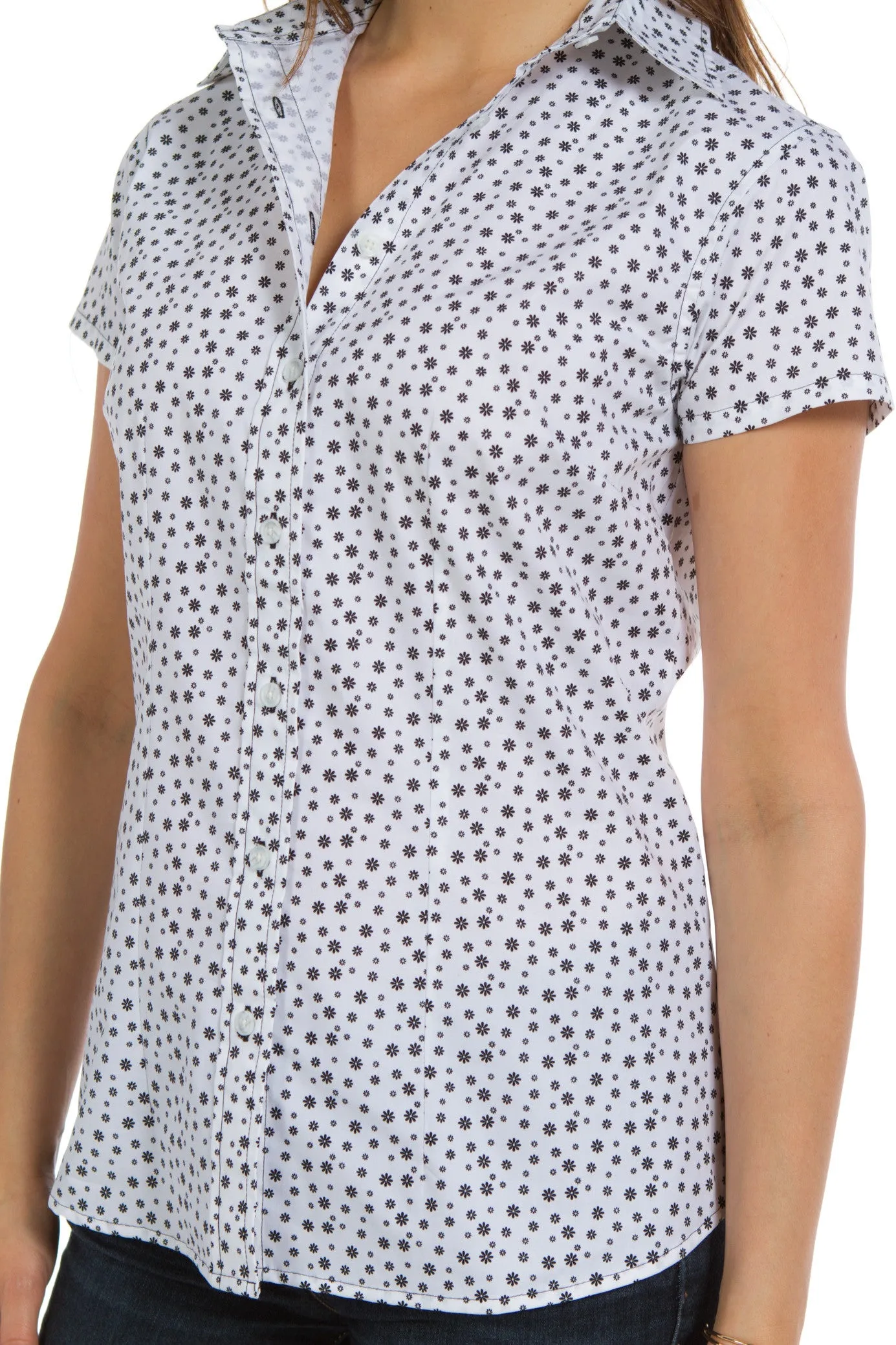 Jasmine | Women's Short Sleeve Printed Top