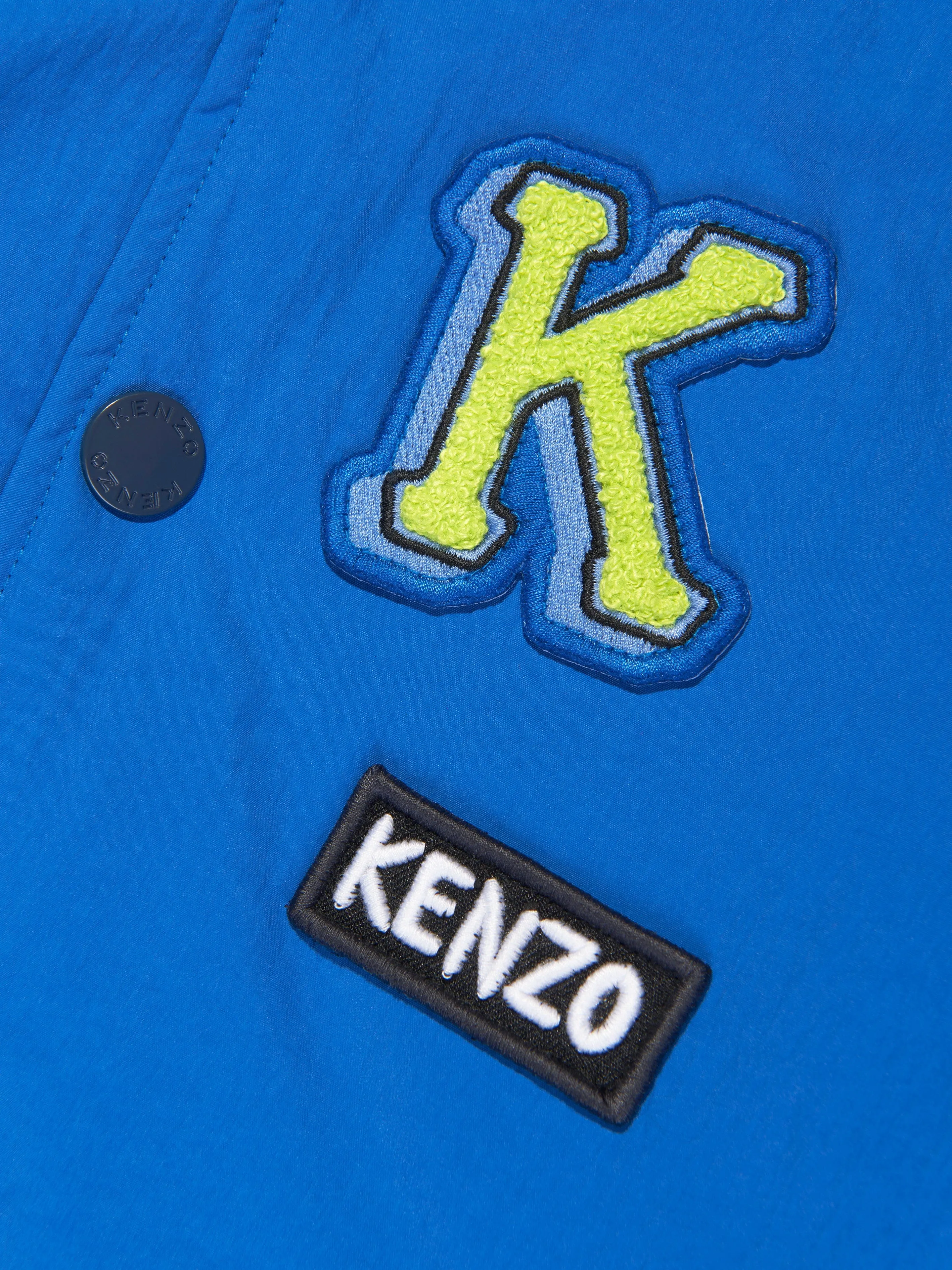 KENZO Boys Varsity Jacket in Navy