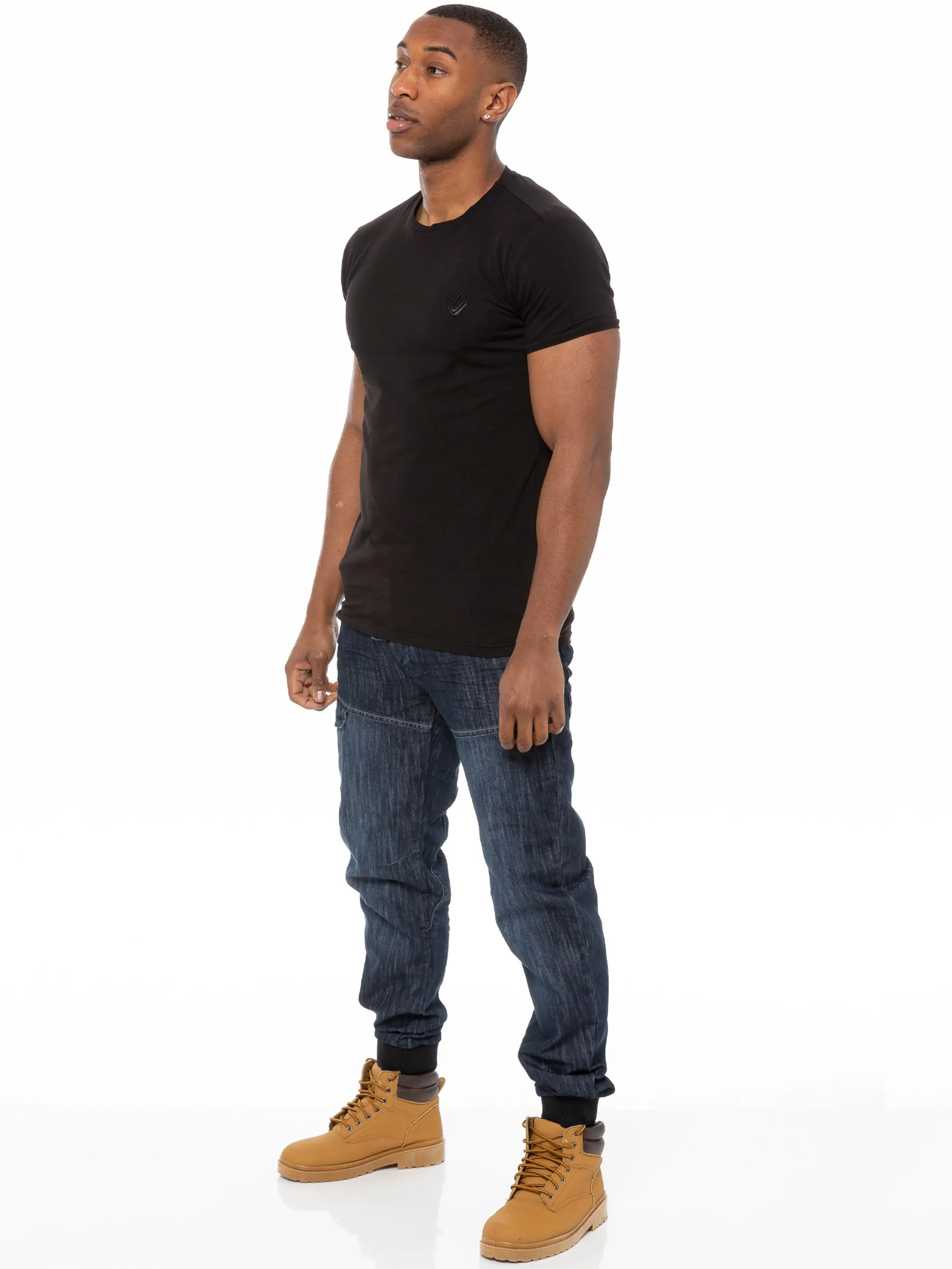 Kruze | Mens Denim Cuffed Jeans