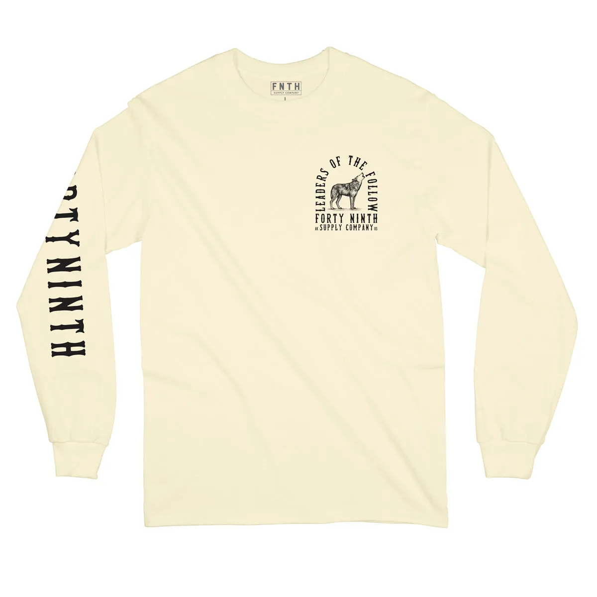 Leaders Of The Follow Cream Long Sleeve-T-Shirt