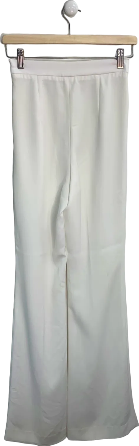 M Marquise White Wide-Leg Trousers UK 14