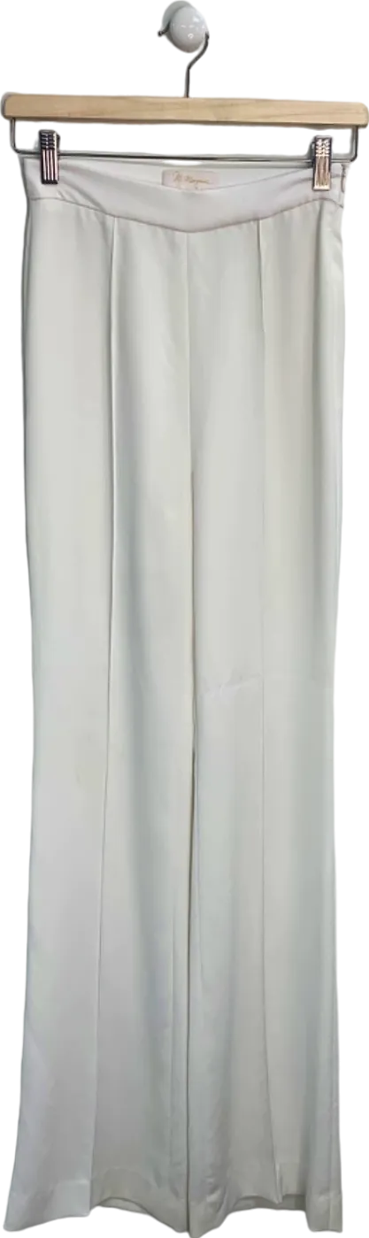 M Marquise White Wide-Leg Trousers UK 14