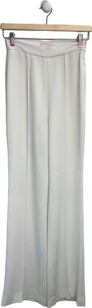 M Marquise White Wide-Leg Trousers UK 14