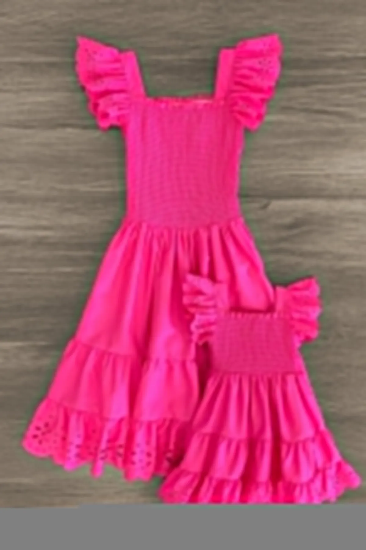 Mom & Me - Eyelet Ruffle Dress