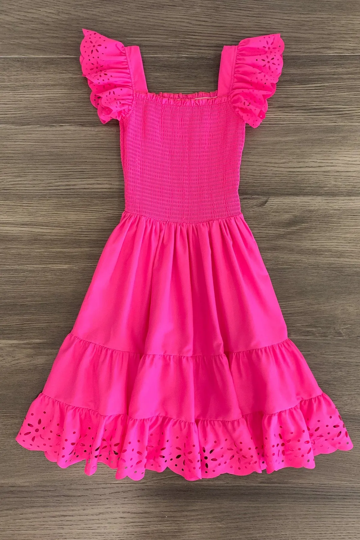 Mom & Me - Eyelet Ruffle Dress