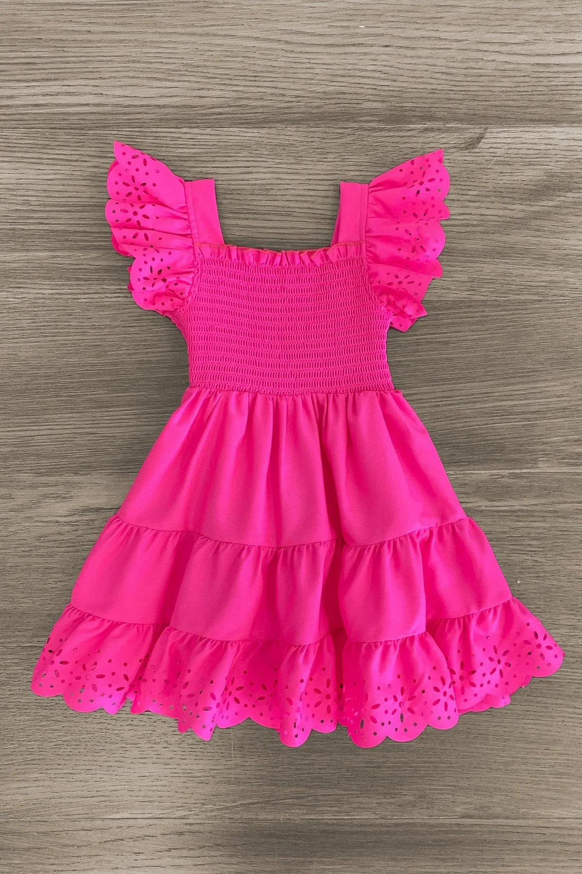 Mom & Me - Eyelet Ruffle Dress