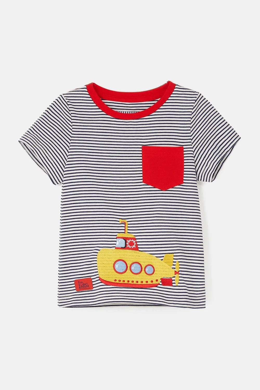 Oliver Short Sleeve Top - Eclipse Stripe Submarine