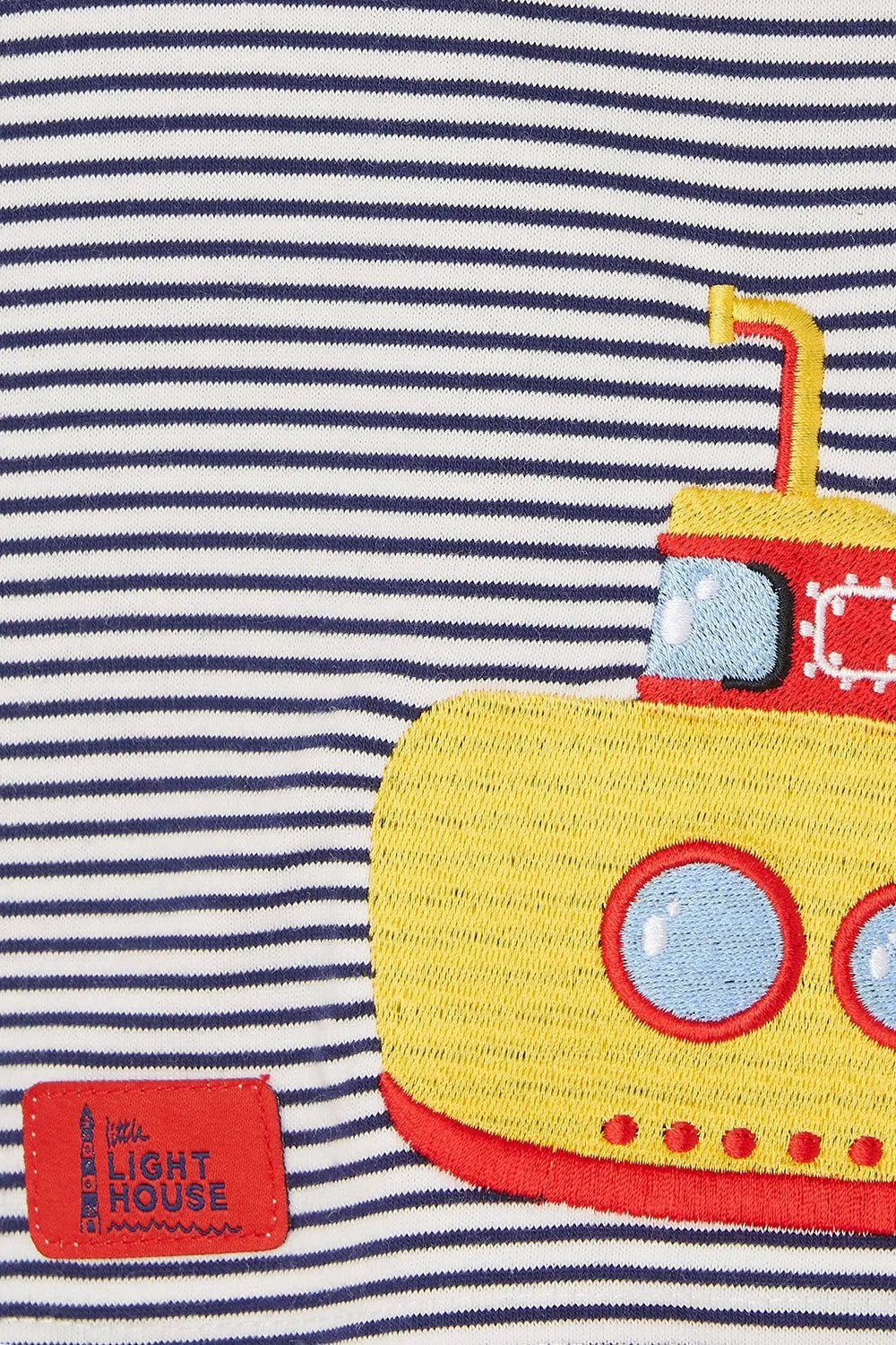 Oliver Short Sleeve Top - Eclipse Stripe Submarine