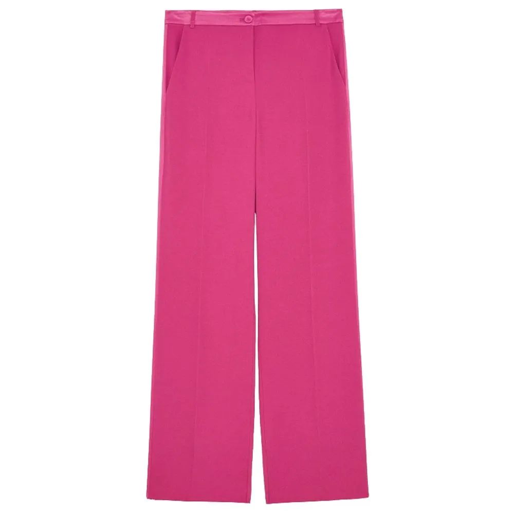 Patrizia Pepe Elegant Fuchsia Palazzo Trousers