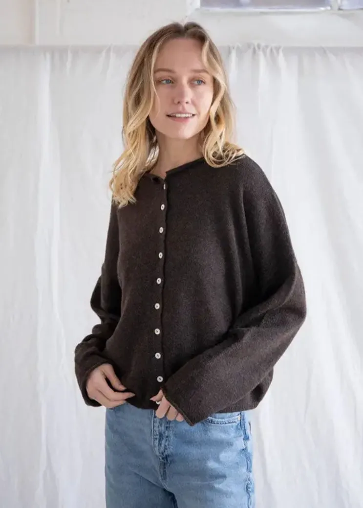 Piper Cardigan - Chocolate