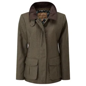 Schoffel Ladies Lilymere Jacket - Loden Green Herringbone Tweed