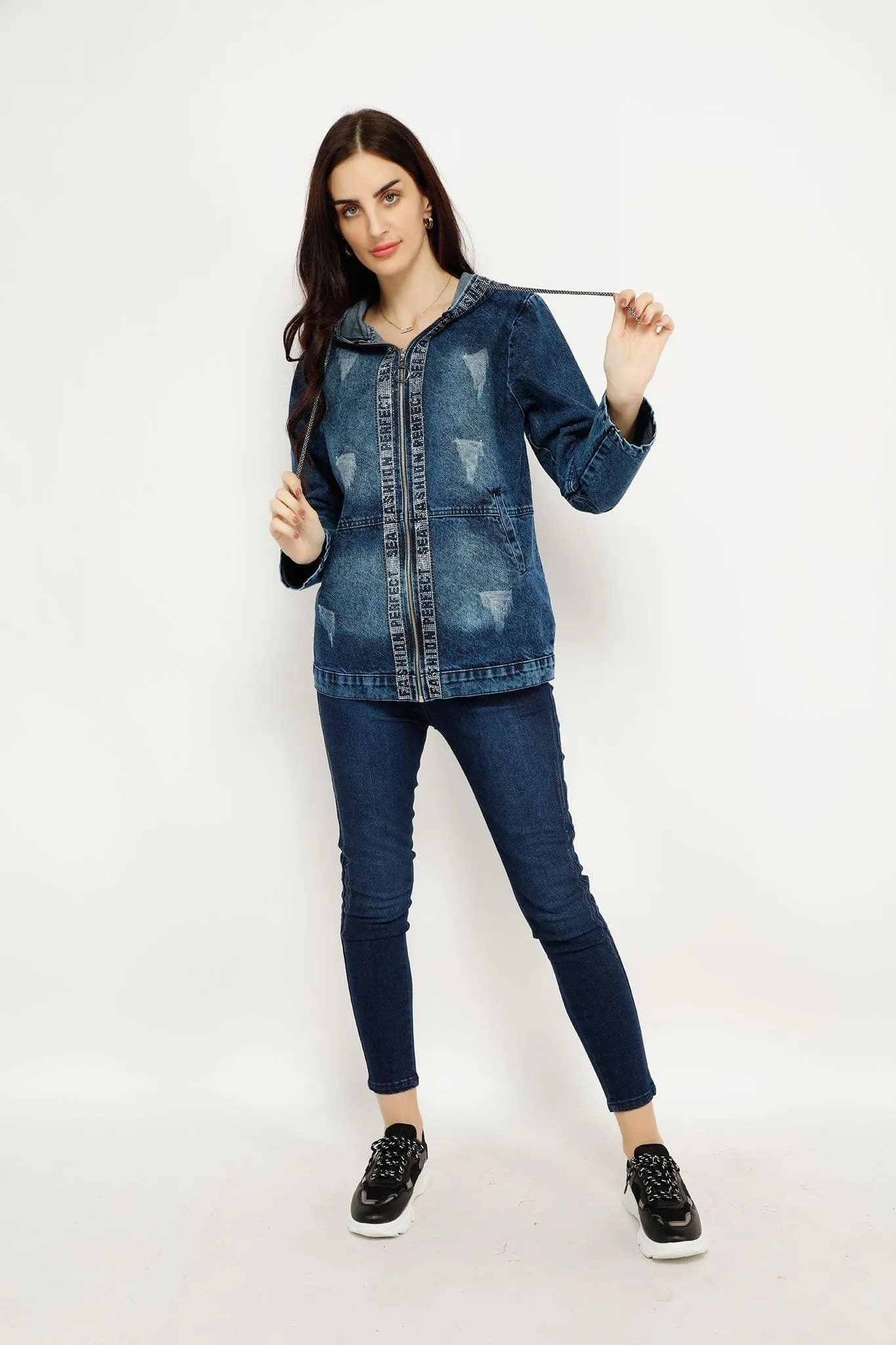 SHIMMER JEANS HOODIES 5015KJ