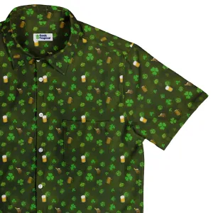 St. Patrick's Day DND Dice Button Up Shirt