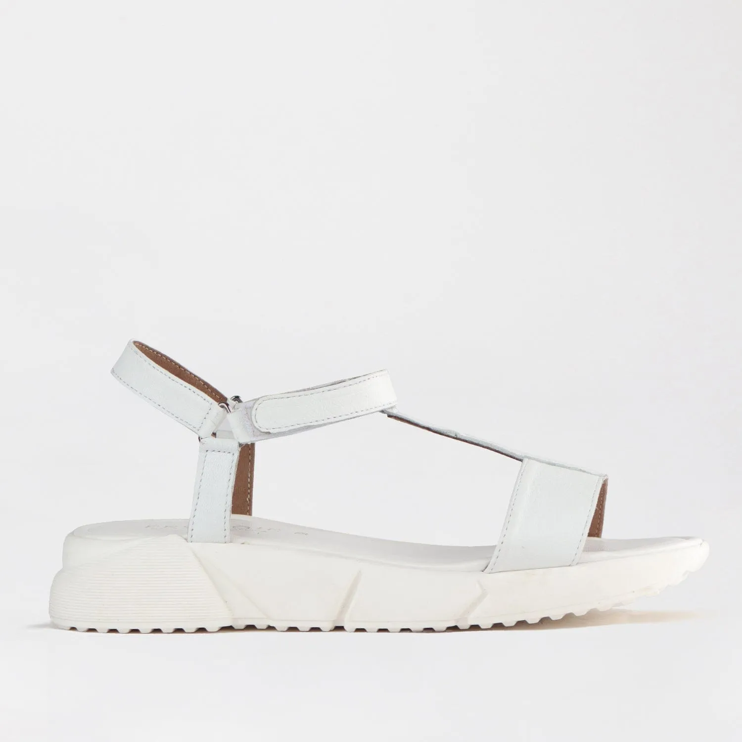 Strap Slingback Sandal in White - 12685