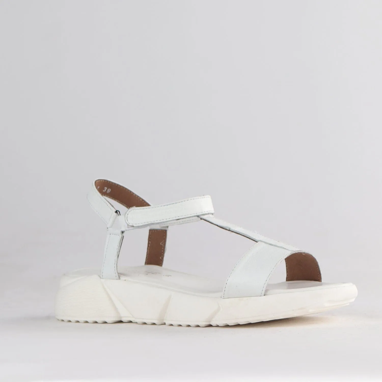 Strap Slingback Sandal in White - 12685