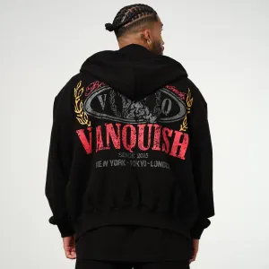 Vanquish Trophy Black Zip Oversized Hoodie