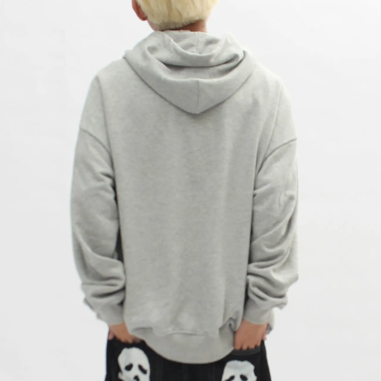 WLS Little Devil Print Oversized Hoodie