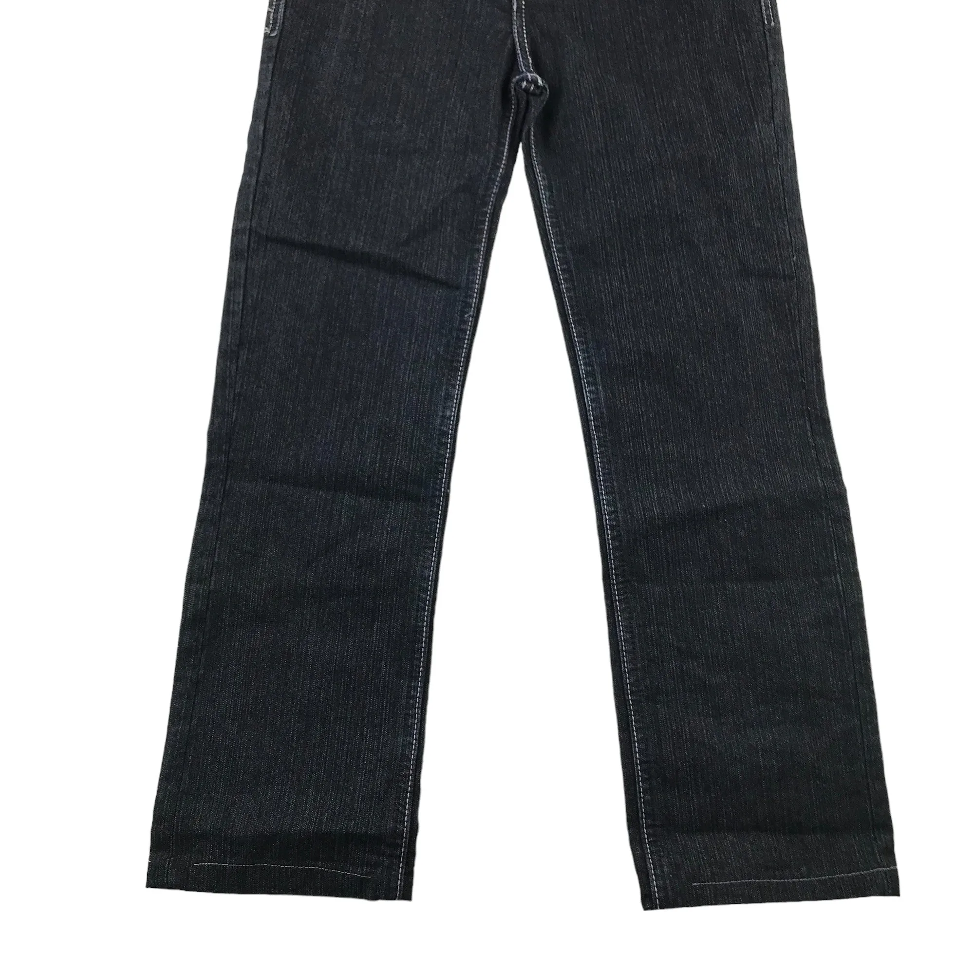 YD jeans 12-13 years dark charcoal straight leg low waist gem detailing